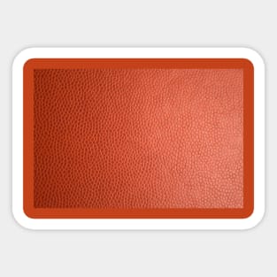 leather  orange pattern Sticker